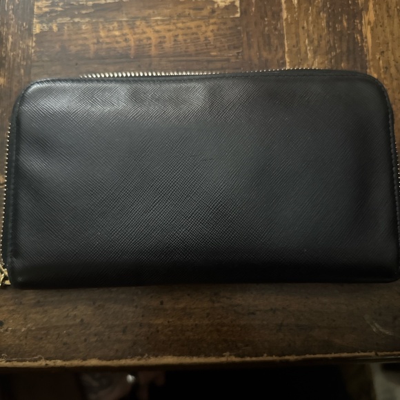 AUTHENTIC Prada long wallet black leather with COA. - Picture 6 of 9
